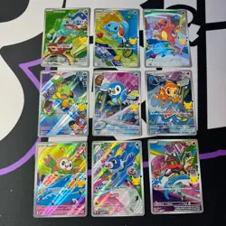 Pokemon First Partner Illustration Collection Series 1 Promo Complete 9 Set - Image 1