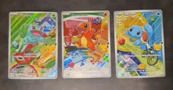 Pokemon First Partner Illustration Collection Series 1 - Kanto (Gen 1) Set NM - Image 1