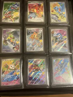 Pokemon First Partner Illustration Collection Series 1 Full 9 Promo Set Holo NM - Image 1