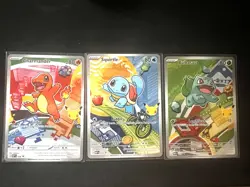 Pokemon First Partner Illustration Collection Series 1 Kanto Gen 1 Starters Set - Image 1