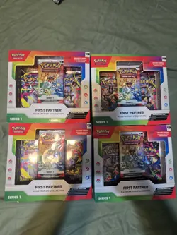4x Pokemon First Partner Illustration Collection Series 1 Box - Image 1