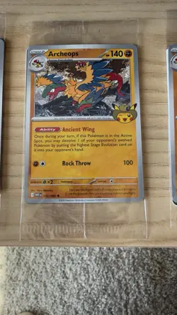 3x | Pokemon Archeops Chicago Field Museum Fossil Exhibit Exclusive SEALED - Image 3