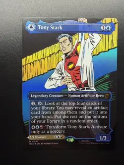 MTG Marvel Super Heroes - Tony Stark Invincible Iron Man - Borderless Foil - Image 2