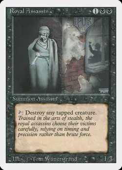 Royal Assassin 1x MtG Revised PLAYED - Image 1