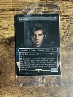 Sealed Zack Fair Magic the Gathering MTG Promo Card (FF7 Rebirth Switch 2 Bonus) - Image 1