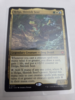mtg, Helga, Skittish Seer- Bloomburrow Regular NM - Image 1