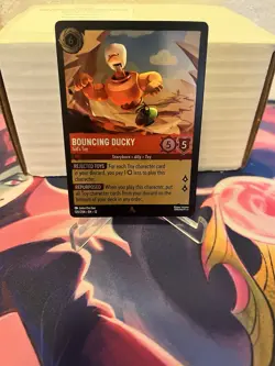 Disney Lorcana TCG Bouncing Ducky 120/204 Foil Wilds Unknown - Image 1