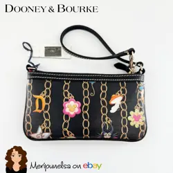 Dooney & Burke Disney Disney Parks Charms Print Tinker Bell Wristlet NWT - Image 2