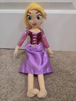 Rapunzel Plush Soft Doll Disney Store Princess Tangled Flower Rare 18” - Image 1