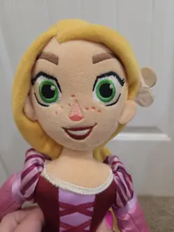 Rapunzel Plush Soft Doll Disney Store Princess Tangled Flower Rare 18” - Image 2