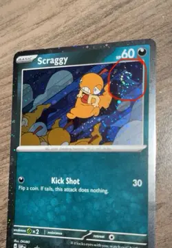 Scraggy SVP186 Black Star Promo Cosmos Holo SWIRL Pokemon TCG Journey Together - Image 2