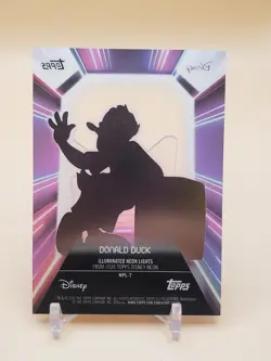 2026 Topps Disney Neon Donald Duck Illuminated Lights Insert SP #NPL-20 Acetate - Image 2
