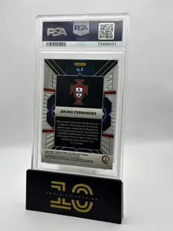Bruno Fernandes 2022 Panini Prizm World Cup Phenom Gold Prizm /10 PSA 10 - Image 2