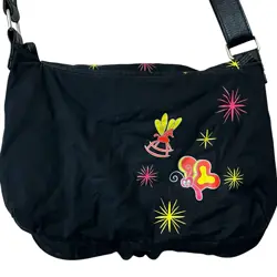 Disney Loungefly Alice in Wonderland That Way Messenger Crossbody Black Bag - Image 5