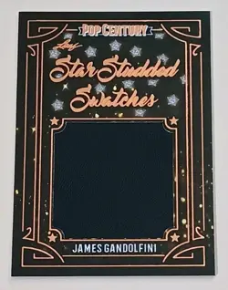 JAMES GANDOLFINI 2022 LEAF METAL POP CENTURY “STAR STUDDED SWATCHES” VERY RARE! - Image 1