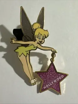 Disney Tinker Bell PTD Pin Traders Delight DSF Hollywood Star Dangle LE (C9) - Image 1