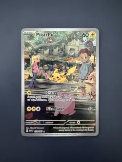 Pokemon Pikachu 173/165 Scarlet & Violet 151 Illustration Rare Full Art - Image 1