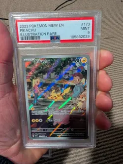 Pokemon TCG Pikachu Scarlet & Violet-151 173/165 Holo Illustration Rare PSA 9 - Image 1