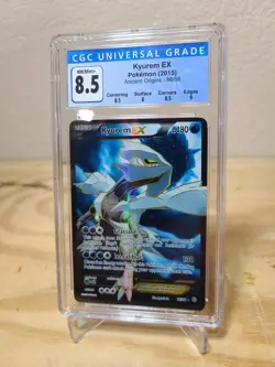 Pokemon 2015 Ancient Origins Full Art Holo 86/98 Kyurem EX CGC 8.5 Mint PSA - Image 1