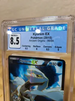 Pokemon 2015 Ancient Origins Full Art Holo 86/98 Kyurem EX CGC 8.5 Mint PSA - Image 2