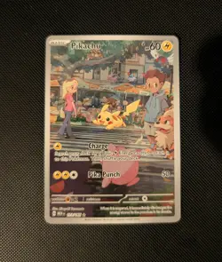 Pokemon Pikachu TCG 173/165 IR Scarlet & Violet 151 Card Illustration Rare NM - Image 1