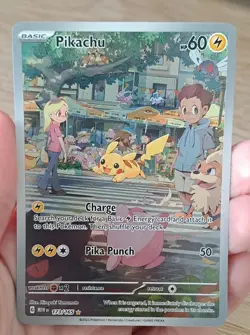 Pokemon TCG Pikachu Scarlet & Violet-151 173/165 Holo Illustration Rare - Image 1