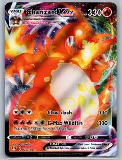Charizard VMAX 020/189 Holo VMAX Rare Darkness Ablaze Pokemon Near Mint - Image 1