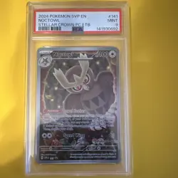 Pokemon TCG Noctowl Pokemon Center 141 Scarlet & Violet Promo Holo EN 2024 PSA 9 - Image 1