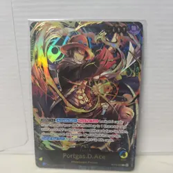 Portgas D Ace ST13-002 (Gold Text) Leader Card Collection ONE PIECE Card - Image 3