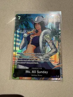 Bandai One Piece Card Game Ms. All Sunday OP14-084 SR Alt Art Foil English - Image 1