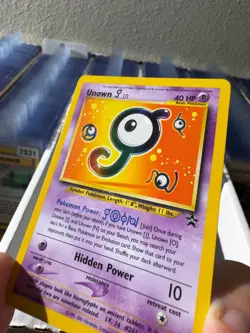 Unown [J] 38 WOTC Black Star Promo Pokemon Card - Image 5