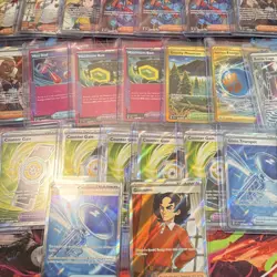 Pokemon TCG Scarlet & Violet 42-Card Holo Full Art Trainer/Energy Lot - Image 3