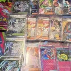 Pokemon TCG Scarlet & Violet 42-Card Holo Full Art Trainer/Energy Lot - Image 5