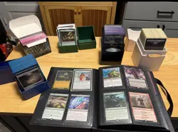 Magic: The Gathering Card Lot Binder and Deck Boxes Value 1000+ - Image 1