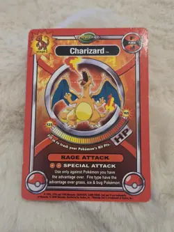 Pokemon TCG Charizard 2000 ThinkChip Hasbro Super Rare Card Non-Holo LP - Image 1