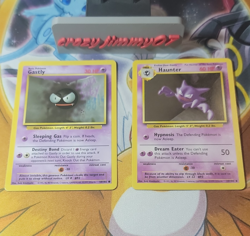 Pokemon TCG Fossil Gastly 50/102 & Haunter 29/102 2-Card Lot English 1999 - Image 1
