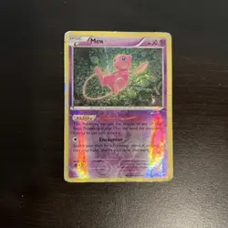 Pokemon Mew TCG Holo Rare Card 29/124 XY Fates Collide BAD CONDITION - Image 1