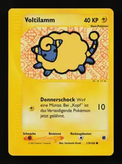 Mareep 119/165 Common Expedition Base Set Pokemon Cards - Image 1