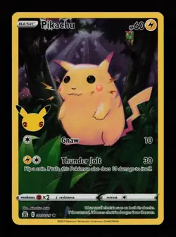 Pikachu 005/025 Holo Rare Celebrations Pokemon Cards - Image 1