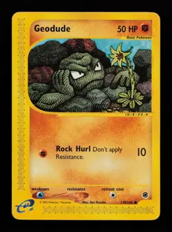 Geodude 110/165 Common Expedition Base Set Pokemon Cards - Image 1