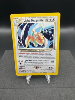 Pokemon TCG Light Dragonite Neo Destiny Holo Card 14/105 - Image 1