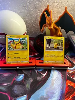 Pokemon TCG Pikachu 2 Card Lot - Pokemon GO Set, English, Regular - Image 1