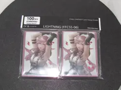 Final Fantasy Lightning 100 Square Enix MTG EDH deck protectors card sleeves - Image 1