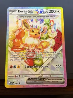 Eevee ex 174 SV Black Star Promo Card Prismatic Evolutions Pokemon TCG - Image 1