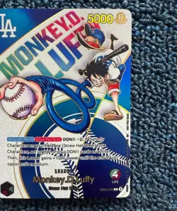 Mint condition One Piece card: Monkey D. Luffy x Dodgers x Ohtani collaboration - Image 2