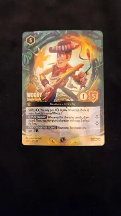 Woody - Jungle Guide (Store Championship) 54 Disney Lorcana Promo Cards Holo - Image 1