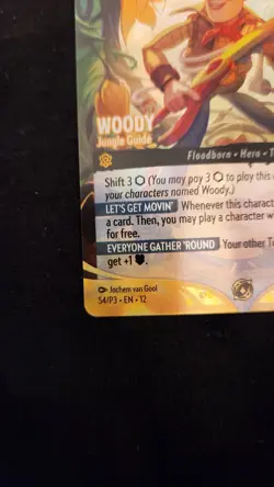 Woody - Jungle Guide (Store Championship) 54 Disney Lorcana Promo Cards Holo - Image 5