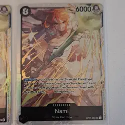 Bandai One Piece Card Game Foil Parallel 3-Card Lot Borsalino/Nami EB04-058 - Image 4
