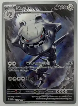 2025 Steelix #150/132 IR English Mega Evolution Holo Pokemon Card NM/M - Image 2