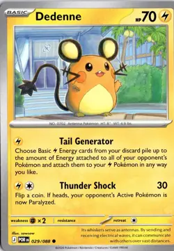 Dedenne - 029/088 ME03: Perfect Order Pokemon Card TCG - Image 1
